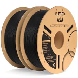 ELEGOO ASA Filament 1.75mm Black 2KG, UV & Weather Resistant 3D Printer Filament Perfect for for $32