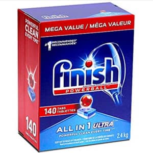 Finish Powerball Automatic Dishwasher Detergent 140-Tab 2-Pack for $44