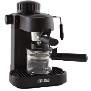 Imusa 4-Cup Espresso/Cappuccino Maker for $40