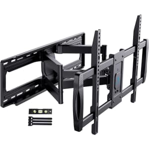 Perlesmith Full Motion TV Wall Mount for 50" to 90" TVs for $130