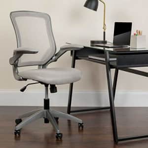 Flash Furniture Mid-Back Gray Mesh Swivel Ergonomic Task Office Chair with Gray Frame and Flip-Up for $115