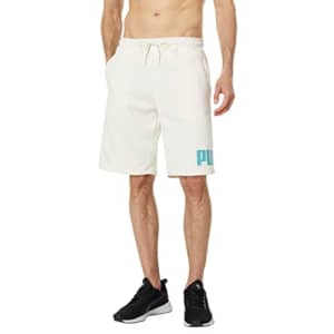 PUMA Men's Big Logo 10" Shorts, Pristine, X-Large for $25 PUMA Men's Big Logo 10" Shorts, Pristine, X-Large for $25