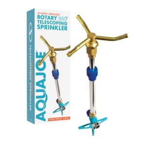Aqua Joe 3-Arm Brass Rotary 360-Degree Telescoping Sprinkler for $11 Aqua Joe 3-Arm Brass Rotary 360-Degree Telescoping Sprinkler for $11