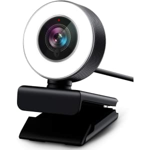 Vitade 1080p HD Webcam with Mic and Ring Light for $15 Vitade 1080p HD Webcam with Mic and Ring Light for $15