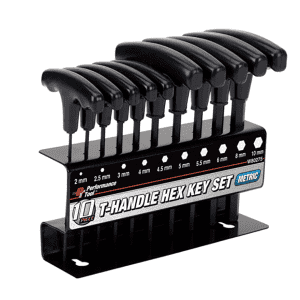 Performance Tools 10-Piece Metric T-Handle Hex Key Set for $16