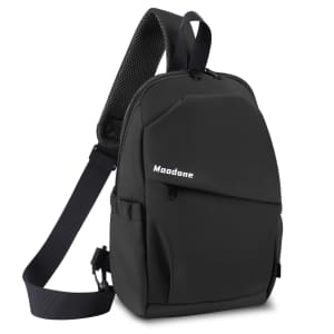 Water-Resistant Crossbody Backpack for $12