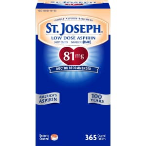 St. Joseph 365-Count Low Dose Aspirin for $12