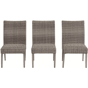 Hampton Bay Stationary Padded Wicker Outdoor Dining Chair 3-Pack for $115 Hampton Bay Stationary Padded Wicker Outdoor Dining Chair 3-Pack for $115