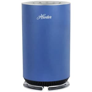 Hunter Fan Hunter HP125 AirX Ultra Quiet EcoSilver True HEPA Digital Air Purifier for Small Rooms, Cleans 451 for $80