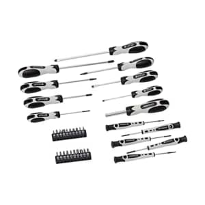 Amazon Basics 34-Piece Magnetic Tip Screwdriver Set - Slotted, Phillips, Star for $25
