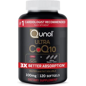 Qunol Ultra CoQ10 100mg Softgels 120-Pack for $18 via Sub & Save