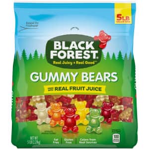 Black Forest Gummy Bears 5-lb. Bag for $8 via Sub & Save