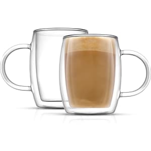 JoyJolt Savor 13.5-oz. Double Wall Insulated Coffee Mug 2-Pack for $14