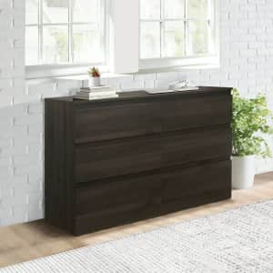 Hillsdale Brindle 6-Drawer Dresser for $160 Hillsdale Brindle 6-Drawer Dresser for $160