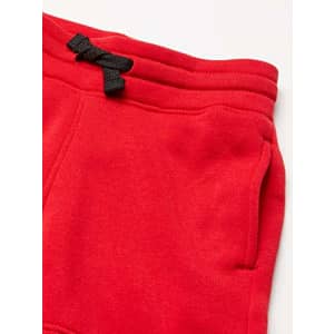 Southpole - Kids Boys' Big Jogger Shorts in Basic Solid Colors and Fleece Fabric, Red Chenille for $11 Southpole - Kids Boys' Big Jogger Shorts in Basic Solid Colors and Fleece Fabric, Red Chenille for $11