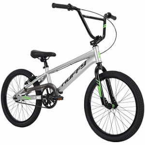 Huffy Axilus 20" BMX Bike, Steel Frame, Race Style, Matte Silver for $210