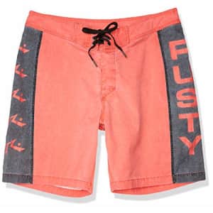 Rusty Men's Smoke Boardshort, Cajun Red, 38 for $44