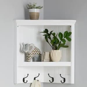 Home Decorators Collection Shiplap Solid Wood Floating Corner Wall Shelf for $137