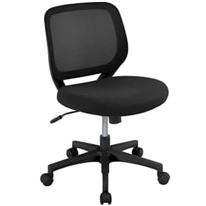 Realspace Adley Mesh/Fabric Low-Back Task Chair, Black for $60