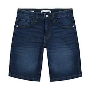 Calvin Klein Boys' Big Stretch Denim Short, Dark Blue Austin 22, 14 for $11