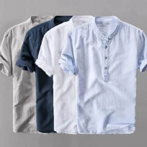 Men's Popover Casual Shirt for $11