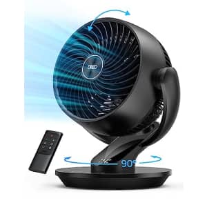 Dreo Table Fans for Home Bedroom, 9 Inch Quiet Oscillating Floor Fan with Remote, Air Circulator for $60