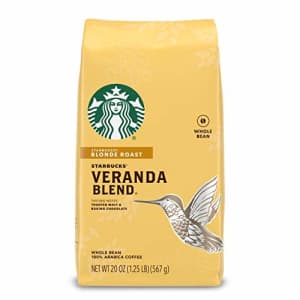 Starbucks Blonde Roast Whole Bean Coffee Veranda Blend 100% Arabica 1 bag (20 oz.) for $40