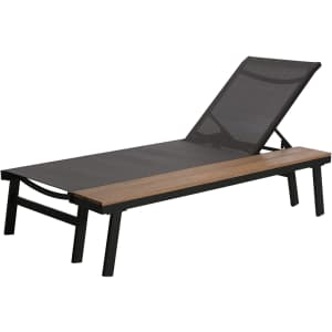 Christopher Knight Home John Chaise Lounge w/ Side Table for $225