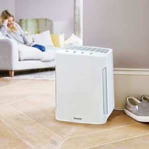 Beurer LR210 Air Purifier for Home, 3-Layer H13 True HEPA Filter System, 3 Fan Settings, Germ-Free for $60 Beurer LR210 Air Purifier for Home, 3-Layer H13 True HEPA Filter System, 3 Fan Settings, Germ-Free for $60