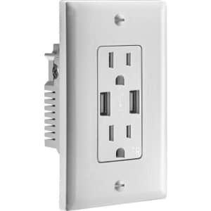 Insignia USB Charger Wall Outlet for $10 Insignia USB Charger Wall Outlet for $10