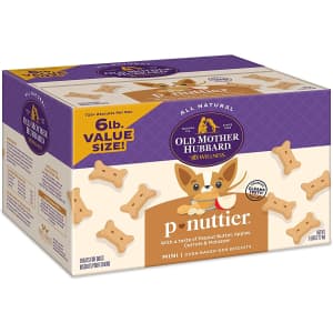 Old Mother Hubbard Classic P-Nuttier Peanut Butter Dog Treats 6-lb. Box for $8.20 via Sub. & Save