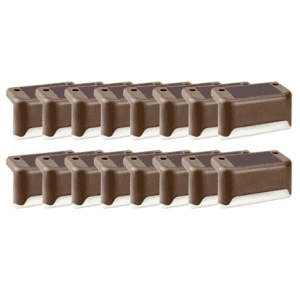Waterproof Solar LED Deck Lights 16-Pack for $20