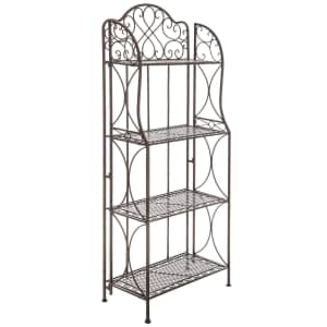 Antique Bronze Four-Tiered Baker's Rack for $119