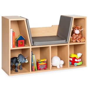 Best Choice Kids' 6-Cubby Bookcase w/ Cushioned Reading Nook for $90 Best Choice Kids' 6-Cubby Bookcase w/ Cushioned Reading Nook for $90