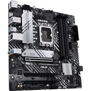 ASUS Prime B660M-A D4 LGA 1700(Intel 12th Gen) mATX Motherboard (PCIe 4.0, DDR4,2xM.2 Slots, 1Gb for $140