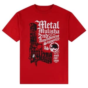 Metal Mulisha Men's 2A Supporter TEE Short Sleeve T Shirt, RED for $18