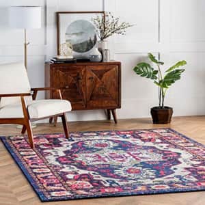 nuLOOM Corbett Vintage Boho Area Rug, 6' 7" x 9', Purple for $85 nuLOOM Corbett Vintage Boho Area Rug, 6' 7" x 9', Purple for $85