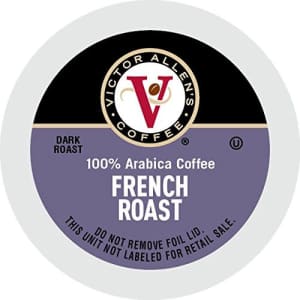 French Roast for K-Cup Keurig 2.0 Brewers, 42 Count, Victor Allen's Coffee Dark Roast Single Serve for $17