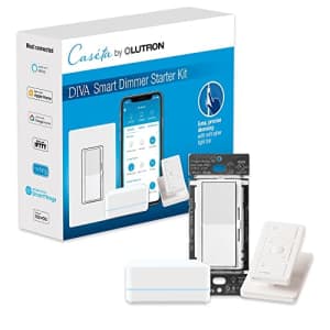 Lutron Diva Smart Dimmer Switch Starter Kit for Casta Smart Lighting, with Smart Hub, Pico Remote, for $120