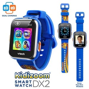 VTech KidiZoom Smartwatch DX2 Special Edition Skateboard Swoosh with Bonus Royal Blue Wristband for $90