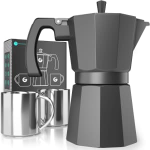 Coffee Gator 6-Cup Moka Pot Stovetop Espresso Maker for $22