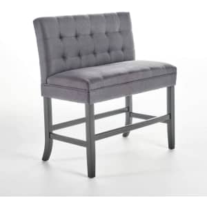 GDFStudio Paddy Tufted Back Fabric Barstool Bench for $152 GDFStudio Paddy Tufted Back Fabric Barstool Bench for $152