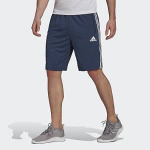 adidas Men's Designed 2 Move 3-Stripes Primeblue Shorts for $9