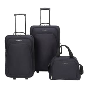 iPack Kenton 3-Piece Softside Wheeled Luggage Set for $64 + $10 Kohl's Cash