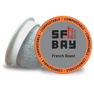 SF Bay Coffee OneCUP French Roast/Dark Roast 80 Ct Compostable Coffee Pods, K Cup Compatible for $26