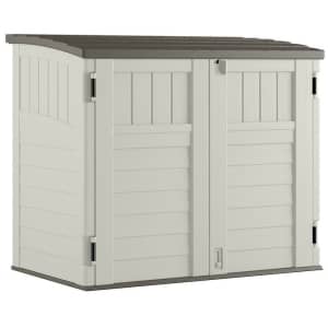 Suncast 4x2-Foot Horizontal Storage Shed. That's the best price we could find by $39. (With free Prime delivery, it's also around $55 less than you'd pay for one delivered from your local hardware store.)