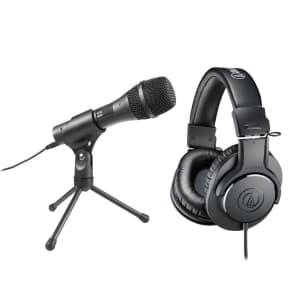 Audio-Technica AT2005USB Microphone with ATH-M20X Headphones for $50 Audio-Technica AT2005USB Microphone with ATH-M20X Headphones for $50