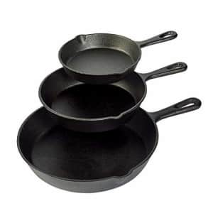 Tabletops Basic Essentials Pre-Seasoned Cast Iron Skillet Best Heavy-Duty Professional Restaurant for $35 Tabletops Basic Essentials Pre-Seasoned Cast Iron Skillet Best Heavy-Duty Professional Restaurant for $35