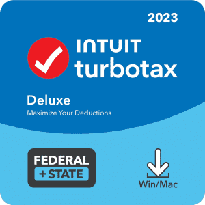 TurboTax Deluxe Federal + State 2023 Tax Software for $45