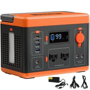 Vevor 296Wh 300W Portable Power Station for $71